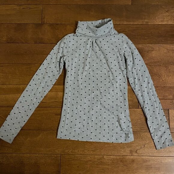 turtleneck sweater long sleeves with heart shape stones Size 10 - Picture 1 of 6